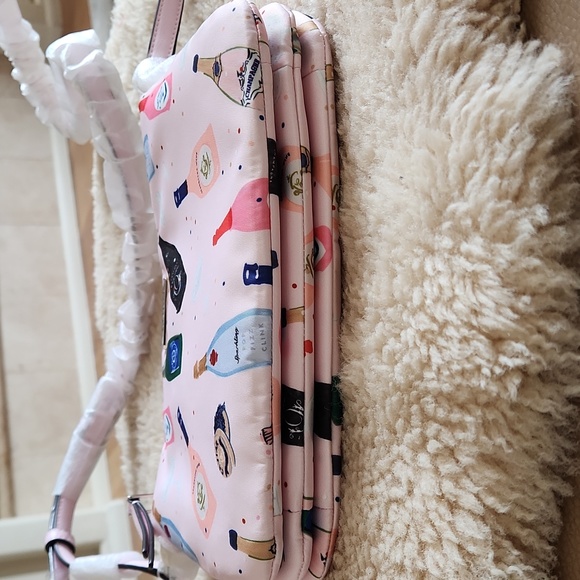 NWT Kate Spate Triple Gusset Pink Dawn Champagne Crossbody ๐พ ๐ - Picture 7 of 16